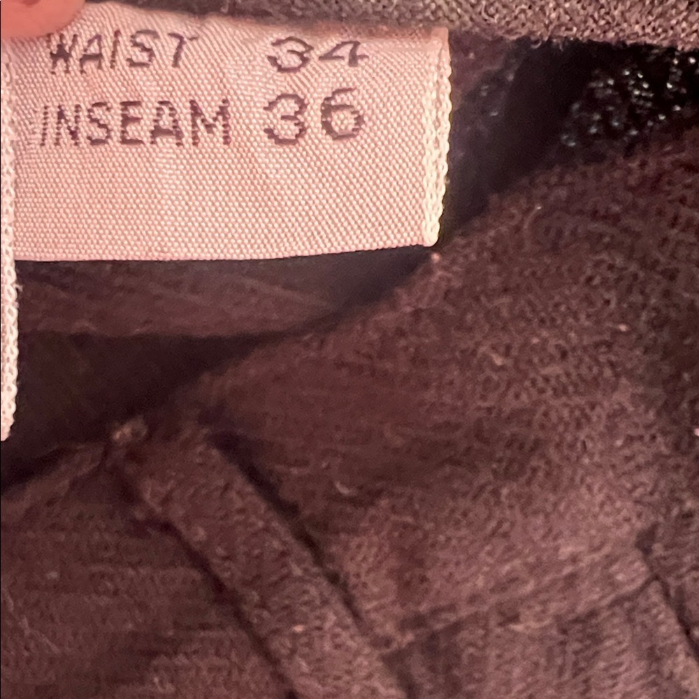 Classic Black Men's  Wool blend Pants 34/36 - Picture 9 of 9